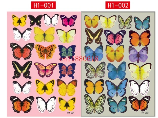 1900pcs(=100sets) Free Shipping PVC 3D Butterfly wall sticker home Art Wall Decor Bedroom Decorative kid room Wall Stickers