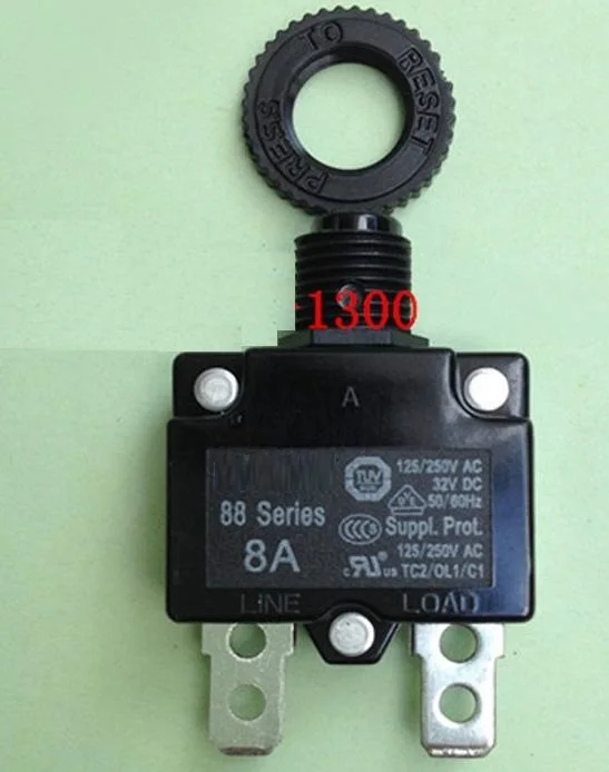 Free Shipping 8A 125VAC 250VAC 32VDC circuit breaker 88 series residual Current earth leakage