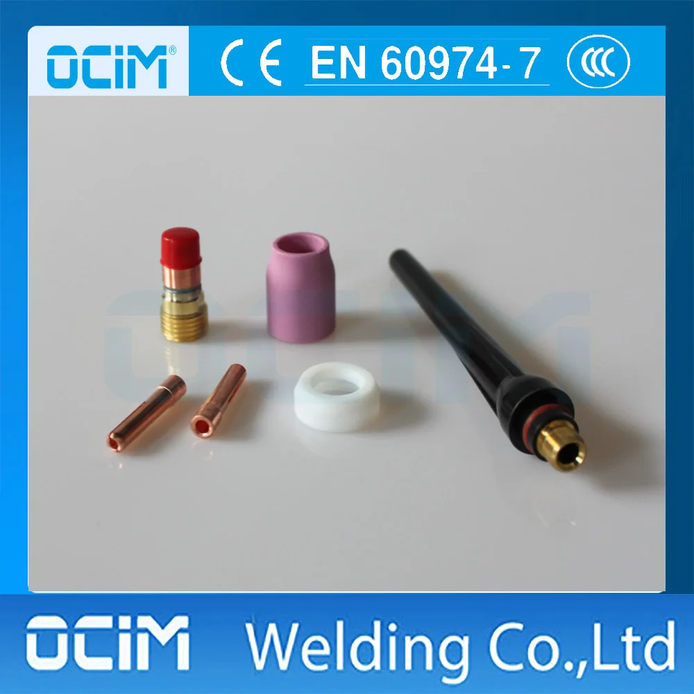 6PCS Small TIG Welding Accessory Kit With Stubby Gas Lens 4GL