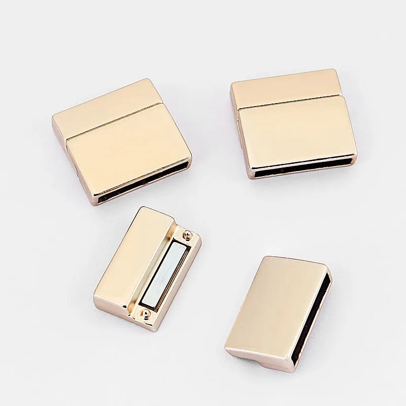 2pcs Magnetic Clasp For 20mm Flat Leather Cord Rope End Connector Diy Bracelet Strap Jewlery Making Findings