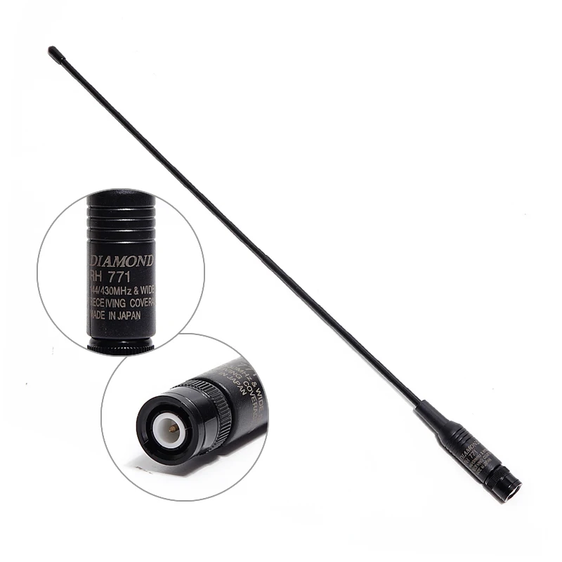 Diamond RH-771 BNC Dual Band VHF/UHF 144MHz/430MHz RH771 Soft Antenna RH 771 for YAESU ICOM Kenwood Walkie Talkie Two Way Radio