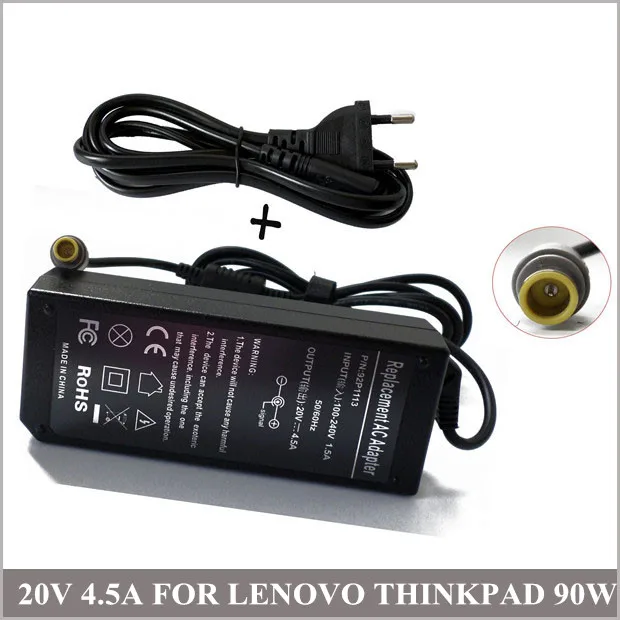 20V 4.5A 90W Laptop AC Adapter Cargador Universal For IBM ThinkPad T500 T510i T520 X120e X220 X300 W500 W510 W700