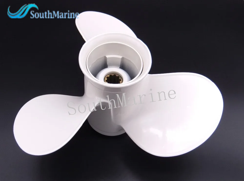 Boat Engine Aluminum Propeller 9 7/8x10 1/2-F for Yamaha 20HP 25HP 30HP Outboard Motors 664-45945-00-EL  9 7/8 x 10 1/2  F