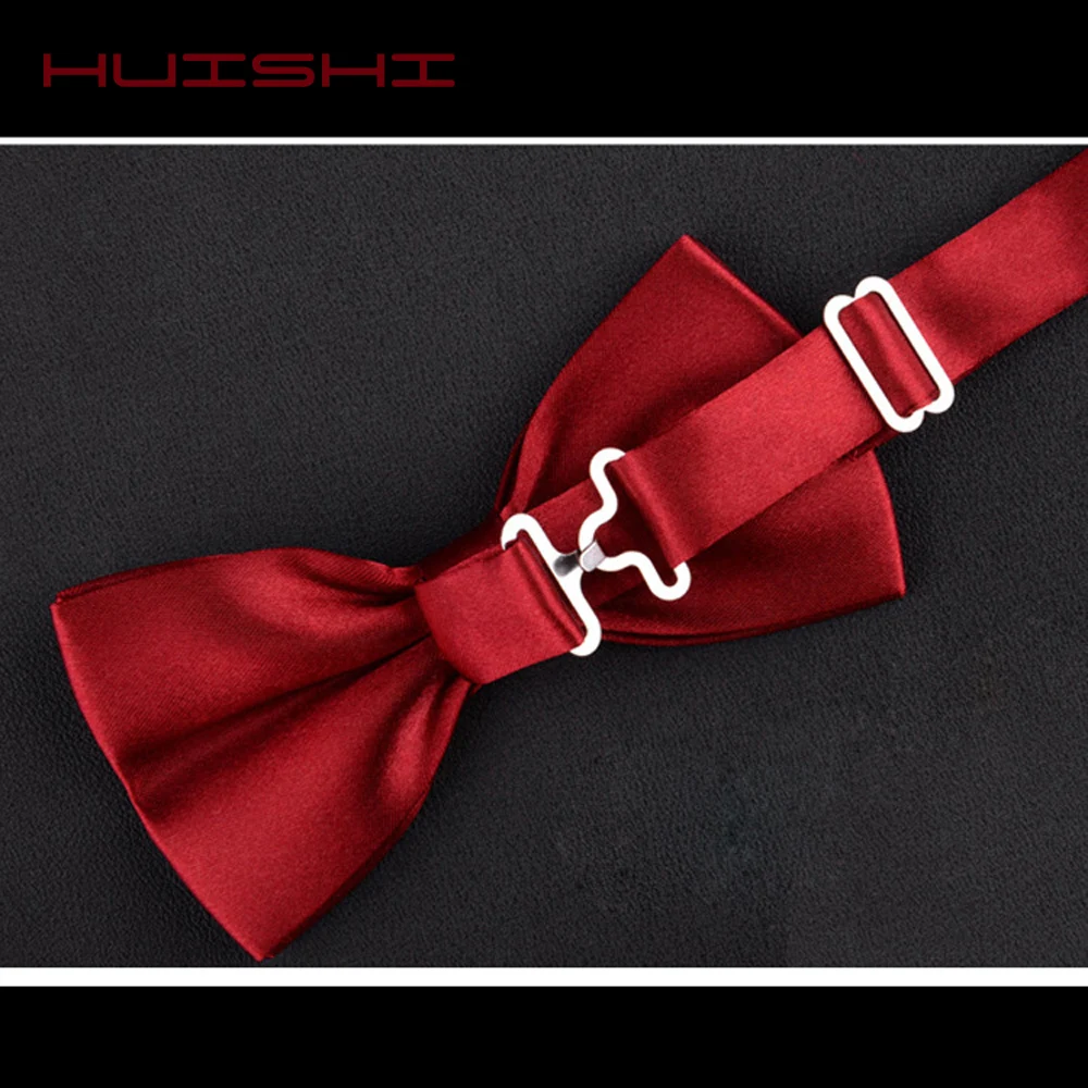 HUISHI-Nministériels d papillon réglable bleu rose pour homme, smoking fantaisie, chemise habillée pour mariage d'affaires