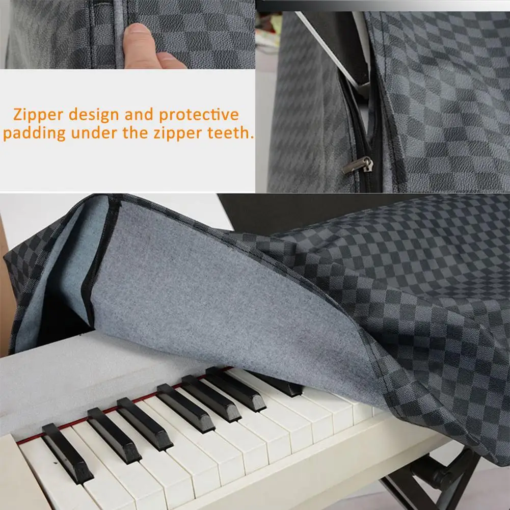 Universal Keyboard & Digital Piano Dust Cover For 88 Keys | Book-stand Opening | Premium | Double Layered For Additional Protect