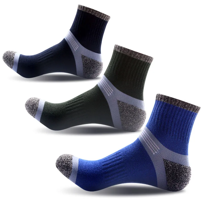 3 paires de chaussettes de Compression pour hommes, élastique, Anti-fatigue, respirantes, durables, de haute qualité, chaudes et confortables, automne et hiver