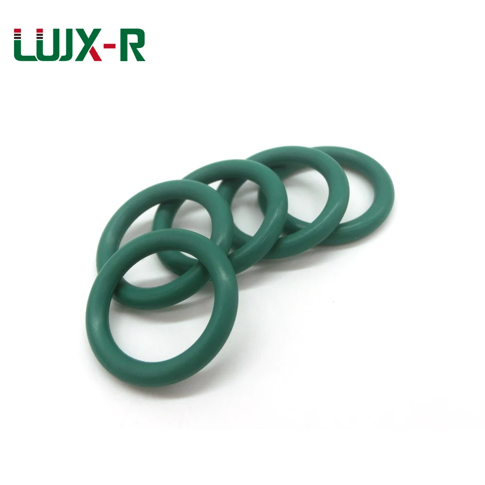 LUJX-R 10pcs 2.4mm O-Ring Washer Oil Proof O Ring Seal OD40/41/42/43/44/45/46/47/48/49~56mm FKM Green Buffer Sealing Ring Gasket