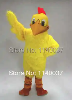 

mascot Red Crest Yellow Doodle-Doo Mascot Costume Adult Size Mascotte Outfit Suit Fancy Dress for Stage Performance Party