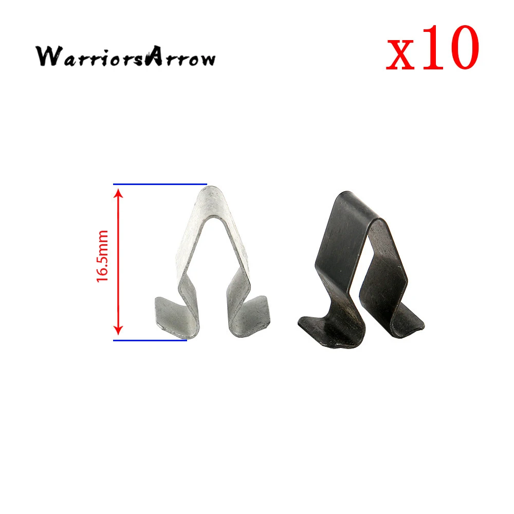 

WarriorsArrow 10Pcs Interior Boot Door Roof Clamp Metal Plate Brackets Socket Retainer Clip For Audi Skoda Seat 4A0867276B