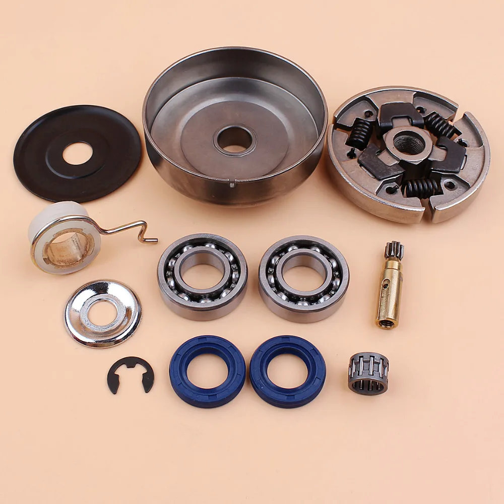 Kit ingranaggi a vite senza fine della pompa dell'olio del cuscinetto a tamburo della frizione per STIHL 017 018 MS170 MS180 MS 170 180 seghe a catena per motoseghe a Gas 3/8 6T