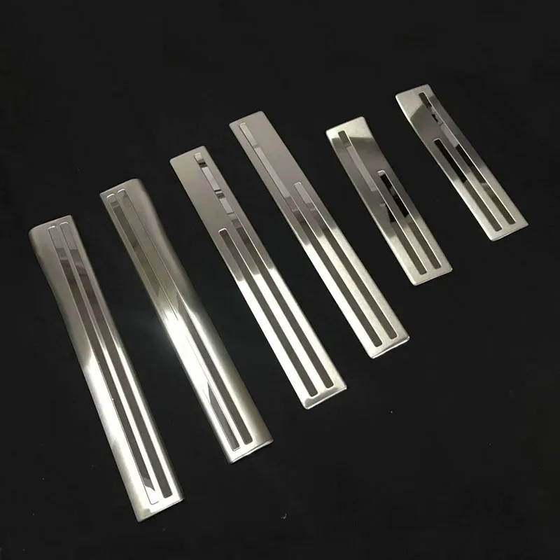 

FOR Mitsubishi Eclipse Cross 2017 2018 Stainless Steel Inside + Outside Door Sill Protector Pedal Scuff Plate Cover Trims 6PCS