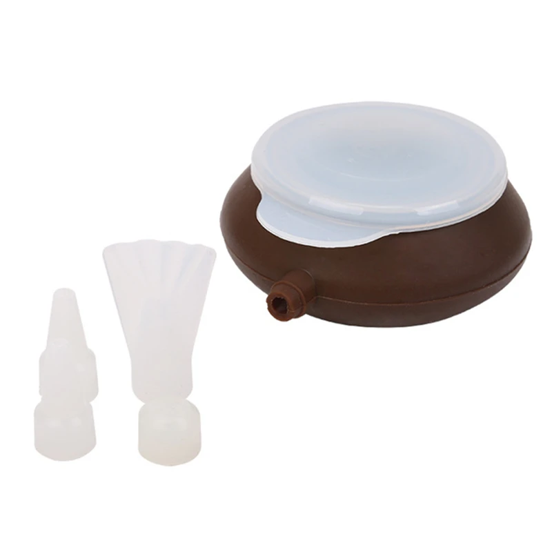 Middle Size Silicone Macaroon Pot Pastry Tips With 3 Pastry Nozzle For Cake Cream Muffin Dessert Decorators   E227