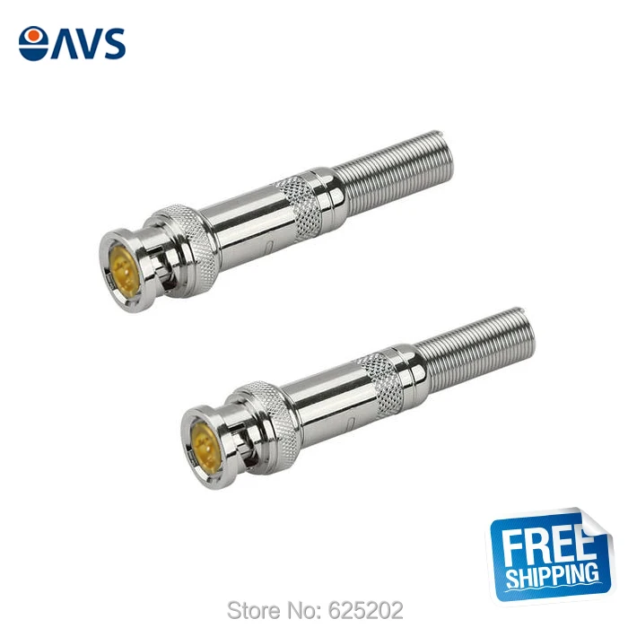 10 pieces BNC Male RG-59 Connector for Coaxial Cable Pairs for Sales Free Shipment