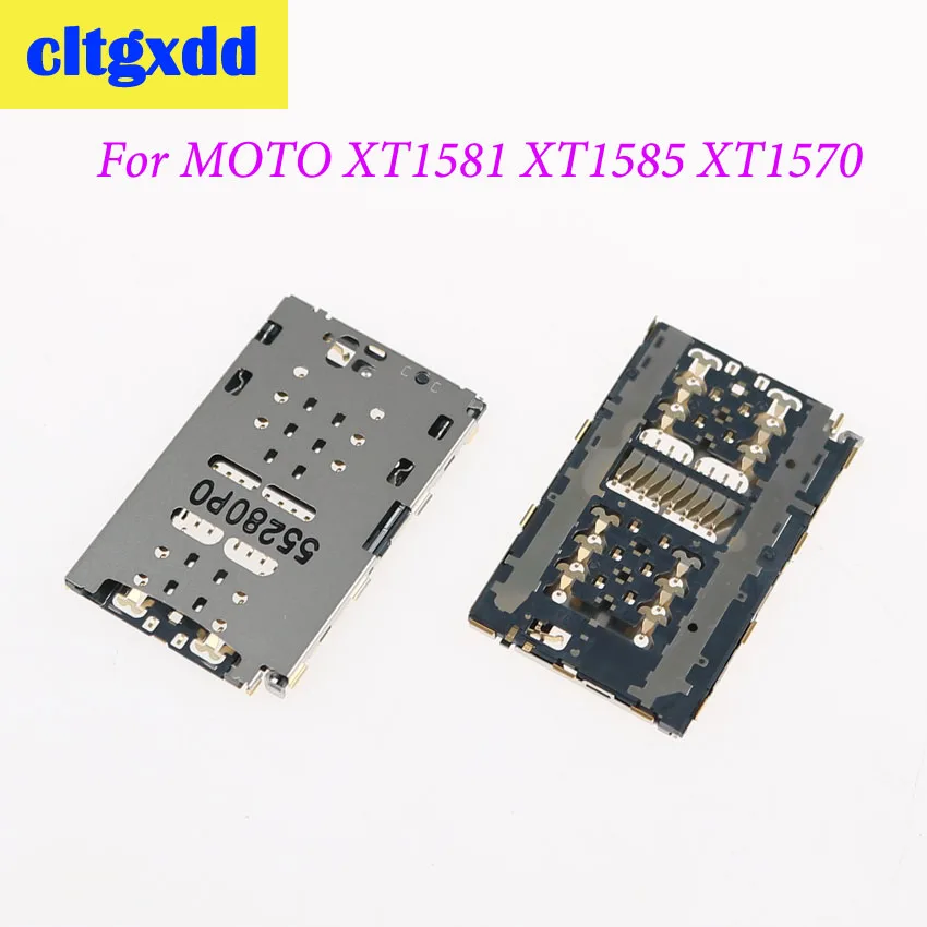 cltgxdd New SIM card Reader Socket Connector module For Motorola Droid Turbo2 For MOTO X Force XT1580 XT1581 XT1585