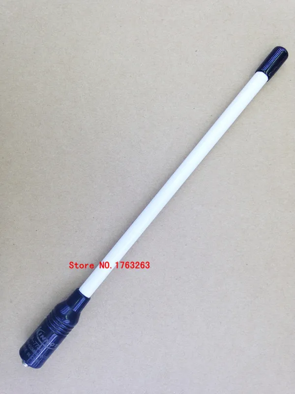 2pcs/lot White Color Fiber glass UV dual band SMA Female antenna for kenwood baofeng tyt quansheng puxing walkie talkie