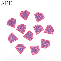 10pcs/lot Embroidered Diamond Patches Sewing Apparel Jeans Coats Appliques Diy Jeans Clothes Stickers Garment Motif Badge Patch