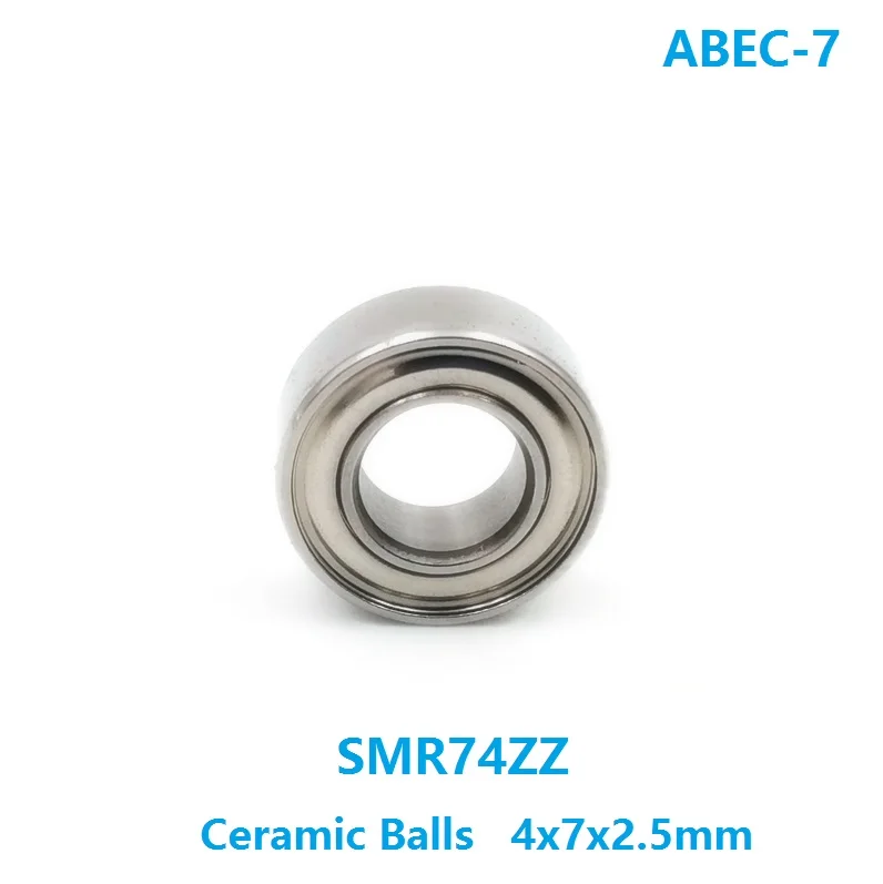 

6pcs/10pcs SMR74ZZ SMR74 ZZ 4x7x2.5mm ABEC-7 Stainless Steel hybrid Si3n4 Ceramic bearing fishing reel bearing 4*7*2.5mm MR74