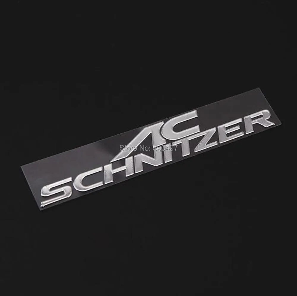 Insignia de aleación de níquel 3D para maletero de coche, emblema adhesivo, accesorios de estilo de coche, calcomanía para AC Schnitzer, novedad