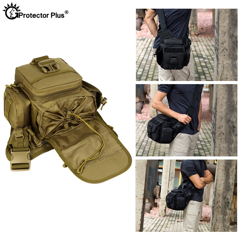 Imagem -04 - Protector Plus-impermeável Tactical Messenger Bolsa Esportes ao ar Livre Caça Camuflagem Câmera Saddle Montanhismo Camping