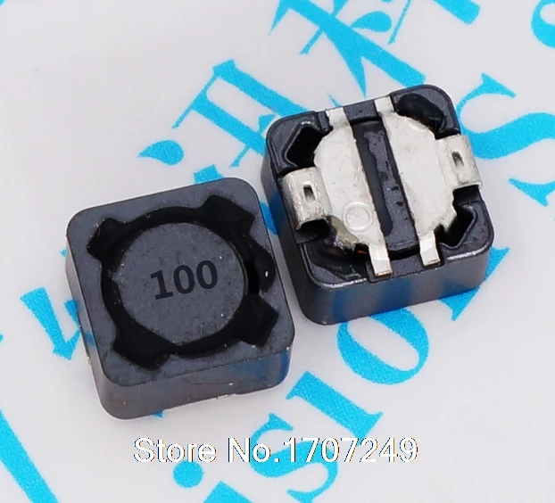 

Free Shipping 100pcs/lot 12*12*7 10UH Power shielding inductance SMT SMD Patch Shielding Power Inductors M79 (Marking: 100)