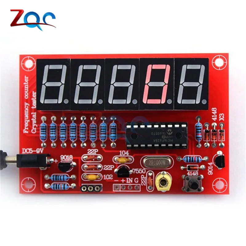 1Hz-50MHz Crystal Oscillator Frequency Counter Tester DIY Kit 5 Digits Resolution new Frequency Meters frecuencimetro