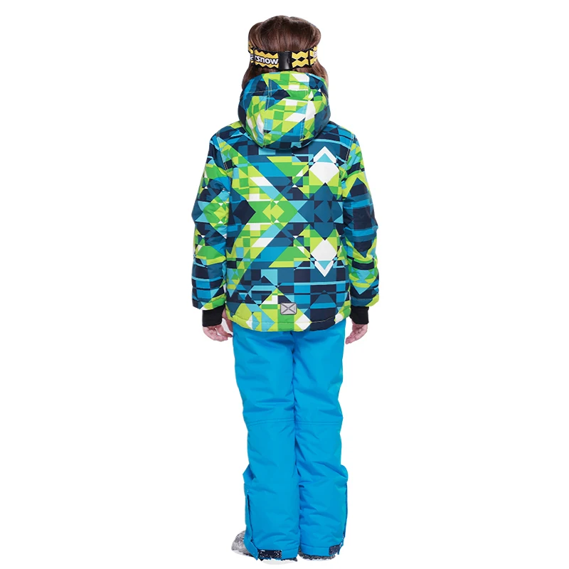 Detector Boys Ski Sets Winter Waterproof Windproof Kids Ski Jacket Children Outdoor Warm Hooded Snowboard Sports Suits