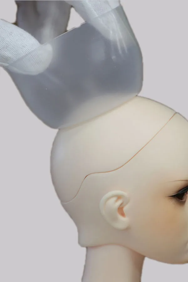Luodoll-Limpar Cabeça Silicone Wig Cap, Cap Proteção para Boneca, Anti-Slip Tread, Novo, BJD, 1:6, 1/4, 1/3