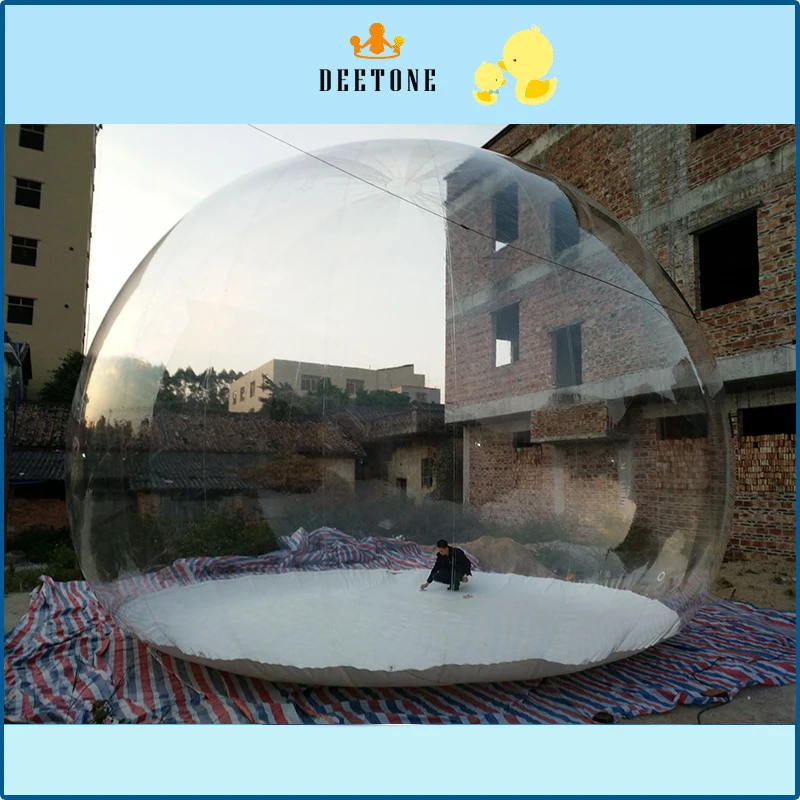 Gonfiabile trasparente di visualizzazione del prodotto palla, IN PVC trasparente della sfera di cristallo della sfera della bolla, trasparente tenda rotonda.