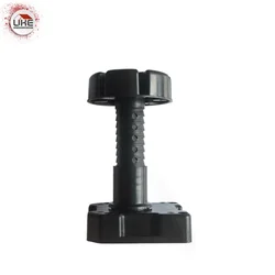 UKE 125-195mm Adjustable Feet Cabinet Foot Circular Plastic Thick and strong Adjustable Furniture Feet  PP Black Foot  Leg