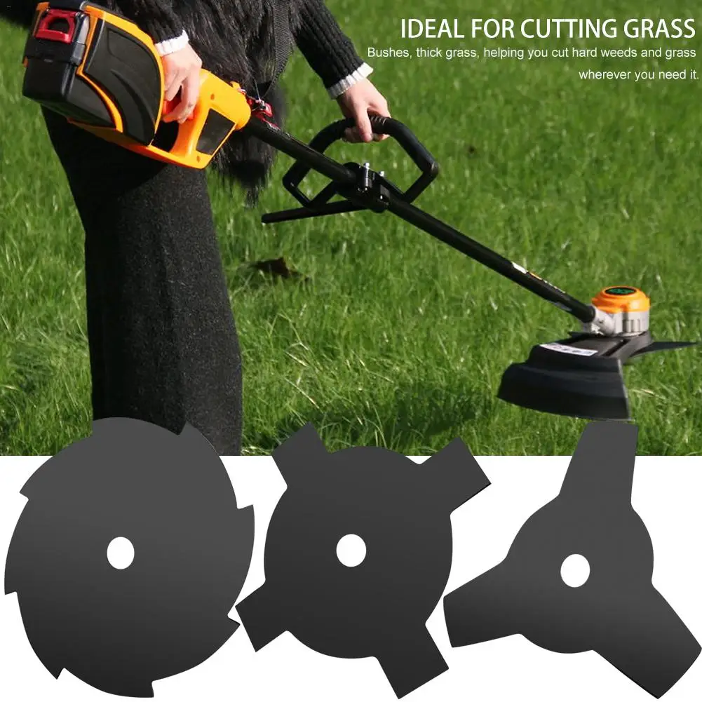 Cortador de Serra Cortador Grama Erva Daninha Máquina Dentes Weeder Disco Escova Cortador Trimmer Aço Tungstênio com 20 mm Arruela Caramanchão