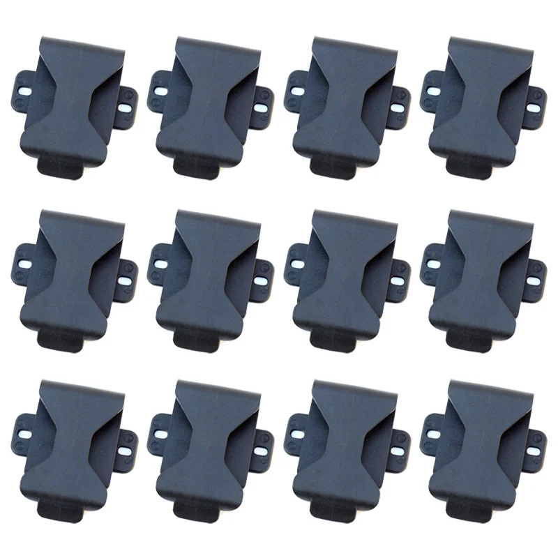 NEW ! 12PCS QingGear Belt Loops Clip For DIY Knife Kydex Sheath Holster With Screw Knife Tool Parts 360 Degree Rotating