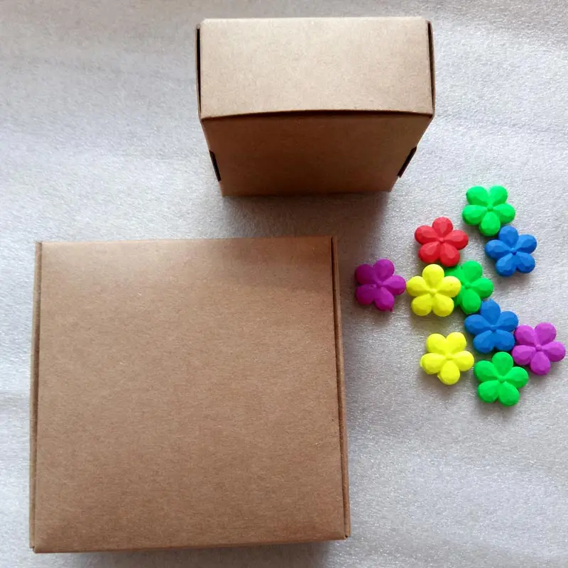 50pcs Rectangle Kraft Paper Box Gift Box Packaging Boxes For Cakes/wedding/christmas/jewelry Packaging Display Storage Boxes Diy