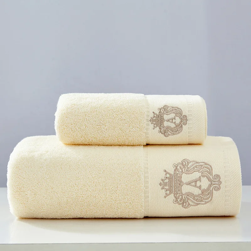 High-Grade Cotton Towel Set Bathtowel+Face Towel Set Soft Bath Face Towel Handtowel Bathroom Towel Sets