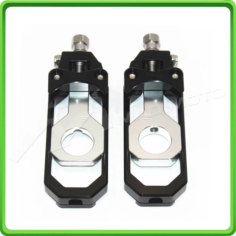 Motorcycle Chain Tensioner Adjuster fit for APRILIA RSV4 2009 2010 2011 2012 2013 2014 Black & Silver