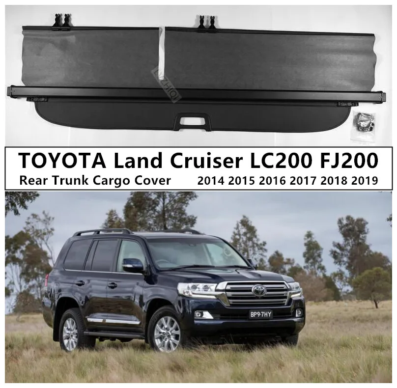 

Rear Trunk Cargo Cover For TOYOTA Land Cruiser LC200 200 2014 2015 2016 17 18 2019 2020 High Qualit Security Shield Accessories