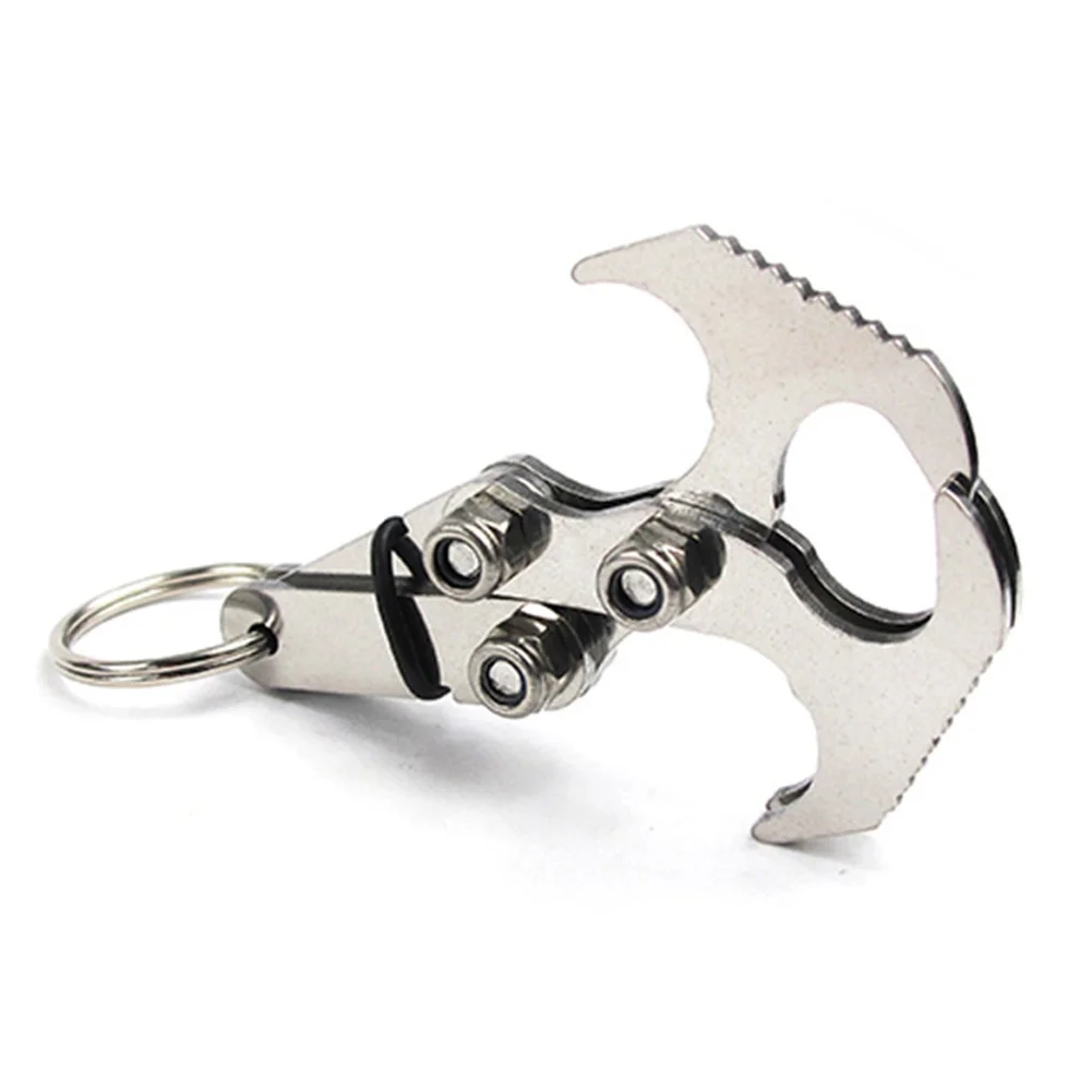 EDCGEAR Stainless Steel Magnetic Grappling Hook Folding Climbing Claw for Outdoor Activities