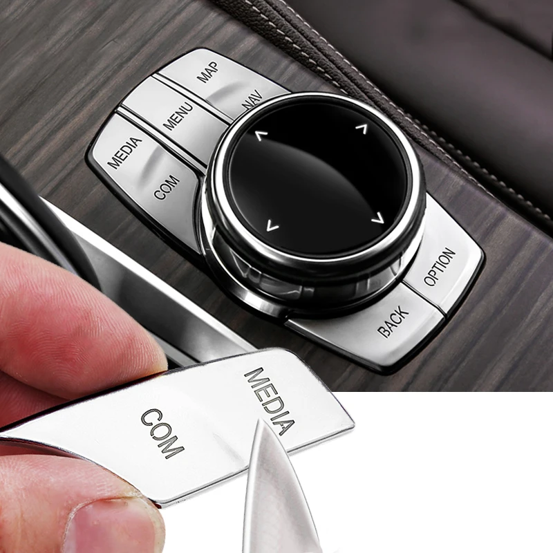 Car Interior Stickers ABS Gear Position Panel Button Cover Trim Accessories For BMW G30 G38 5 series 2018