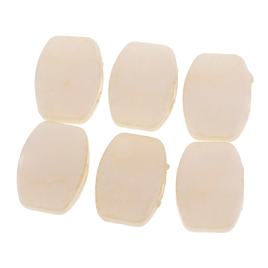 6 Pieces Plastic White Pearl Guitar Tuning Pegs Buttons Keys Tuners Machine Heads Acoustic Guitar Accessory