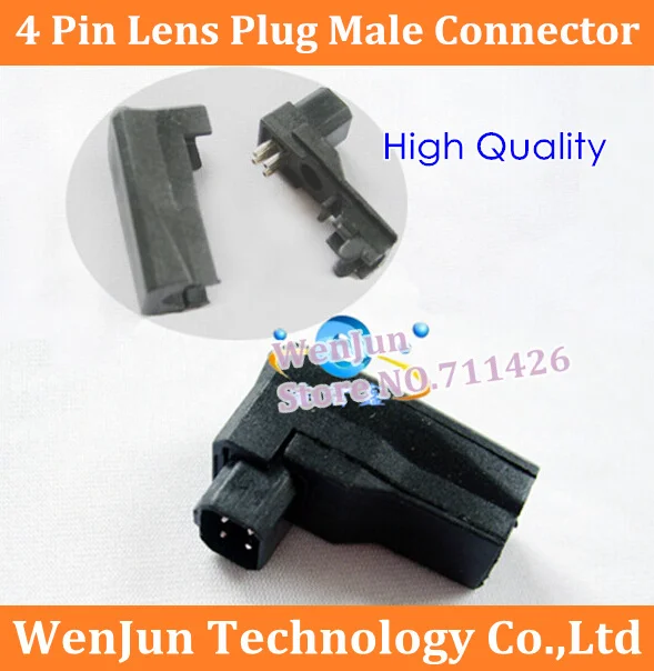 2000pcs/lot free shipping new Camera Auto Iris 4 Pin Lens Plug Male Connector ,Welded type 4pin male plug High Quality