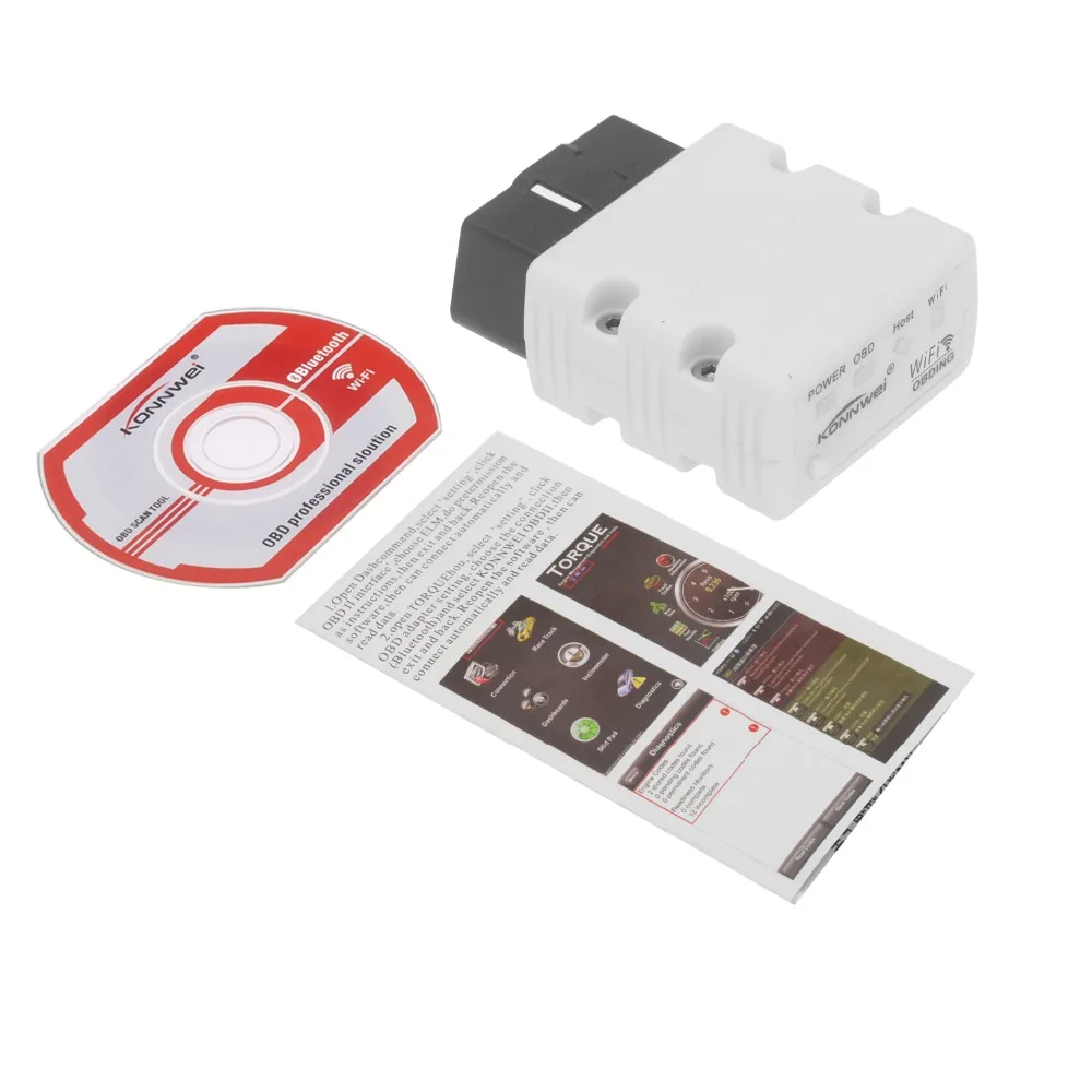 Scanner de Diagnostic automatique de voiture, outil Portable, lecteur de Code pour système Android/IOS, OBDII, Wifi