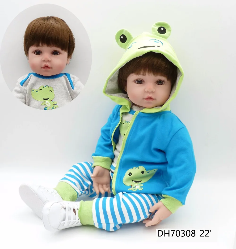 

NPK 47 см силиконовая Reborn Super Baby реалистичная кукла Bonecas для малышей Bebes Reborn Brinquedos Reborn игрушки для детей подарки