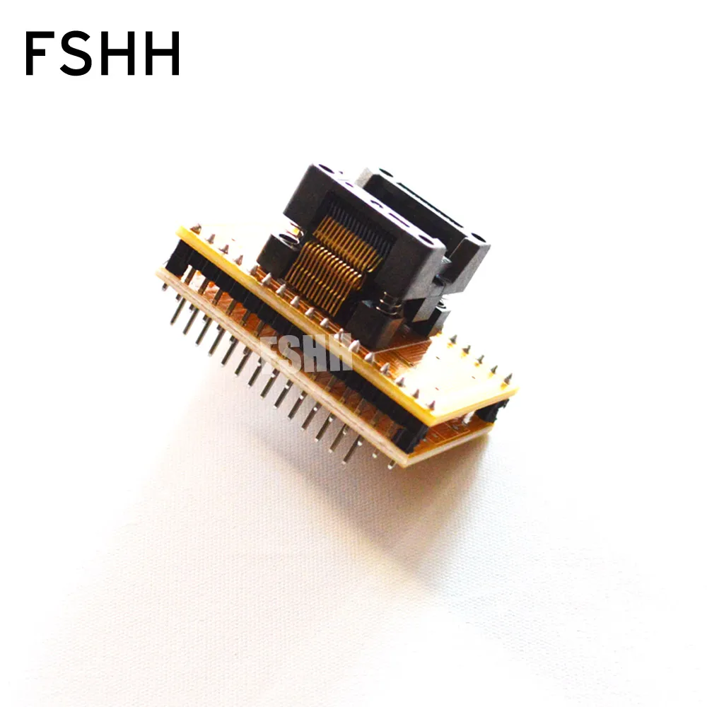 عرض 7.8 مللي متر TSSOP28 من dip28 محول اختبار المقبس دبوس الملعب = 0.65 مللي متر SSOP28 مبرمج محول