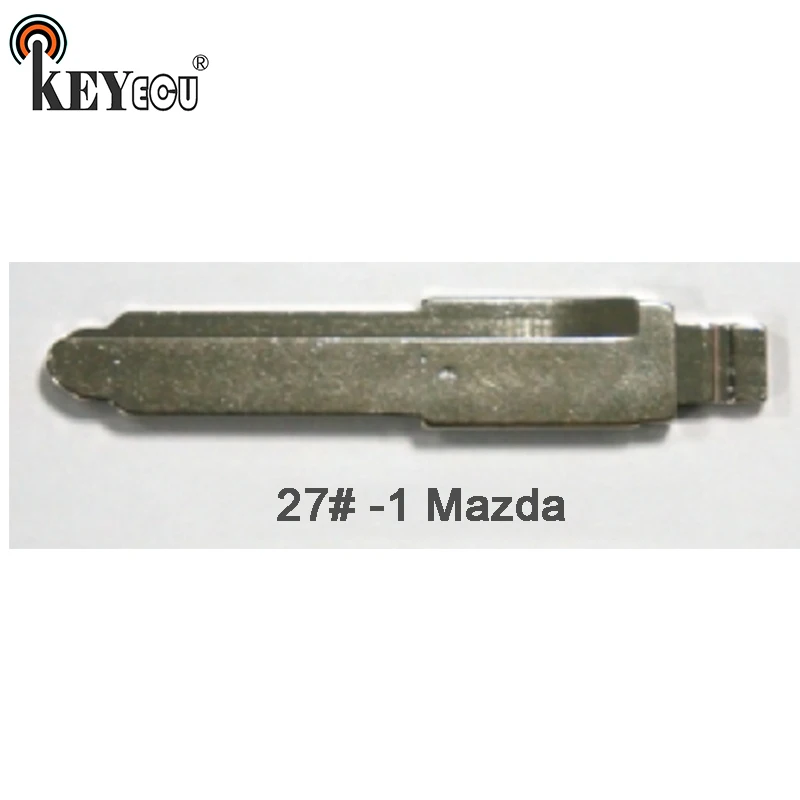 

KEYECU 25x KEYDIY Universal Remotes Flip Key Blade 27# -1 , Maz24R for Mazda