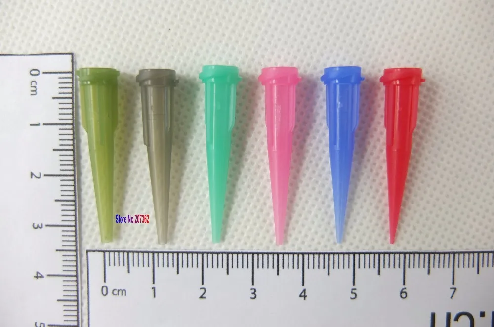 100PCS/LOT Plastic Conical Fluid Epoxy Resin Smoothflow Tapered Needle Dispense Tips