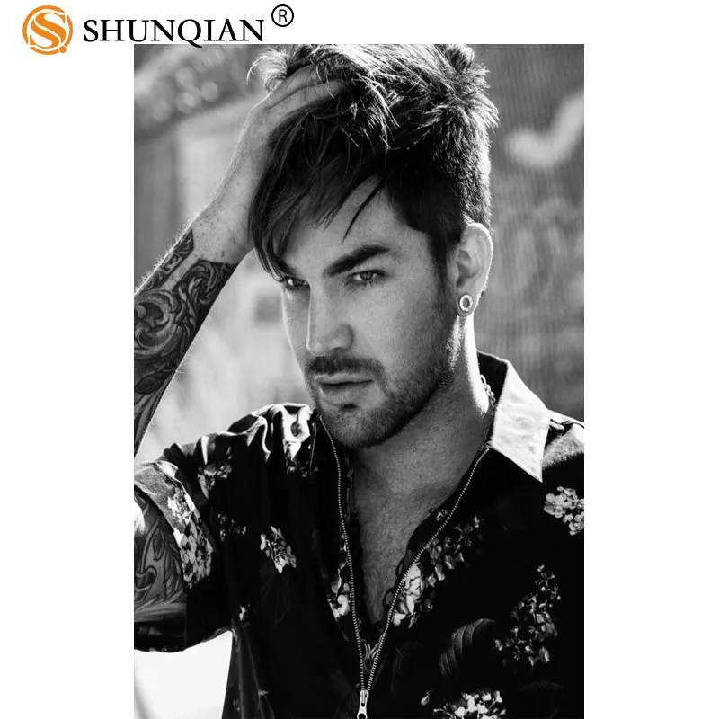 Best Nice Custom Adam Lambert Poster High Quality Wall Poster Home decoration Canvas Poster For Bedroom