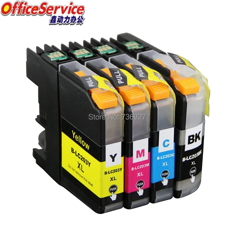 LC201 LC203 Ink Cartridge Compatible For Brother MFC-J460DW J480DW J485DW J680DW J880DW J885DW J5520DW J5620DW J5720DW printer