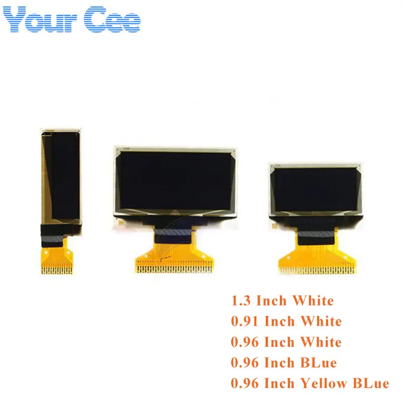 0.49" 0.66" 0.78" 0.87" 0.91" 0.96" 1.51 1.3" Calowy Wyświetlacz OLED Moduł Ekranu LCD 0.96'' 1.3'' 128x32 128X64 SSD1306 SH1106