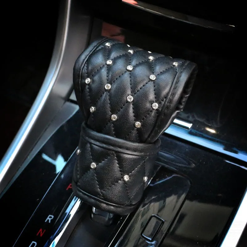 1pc Universal Crystal Car Seat Belt Cover Set Diamond Hand Brake Gear Cover Auto Shoulder Pad Styling Car Interior Accessories