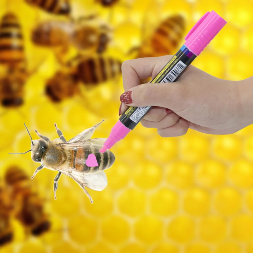 Imker Mark Pen Queen Bee Marker 8 Farben optional nicht verblassen Bienen identifikation geräte Imkerei Werkzeuge 1pc