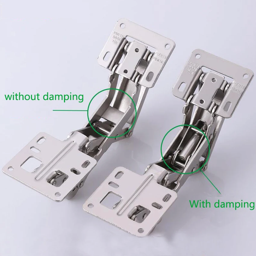 170 Degree Hinge Furniture Cabinet Doors Hinge Hydraulic Hinge Soft and Slow Close Thick Door Panels with Screws, шарнир